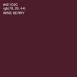 #4E1D2C - Wine Berry Color Image